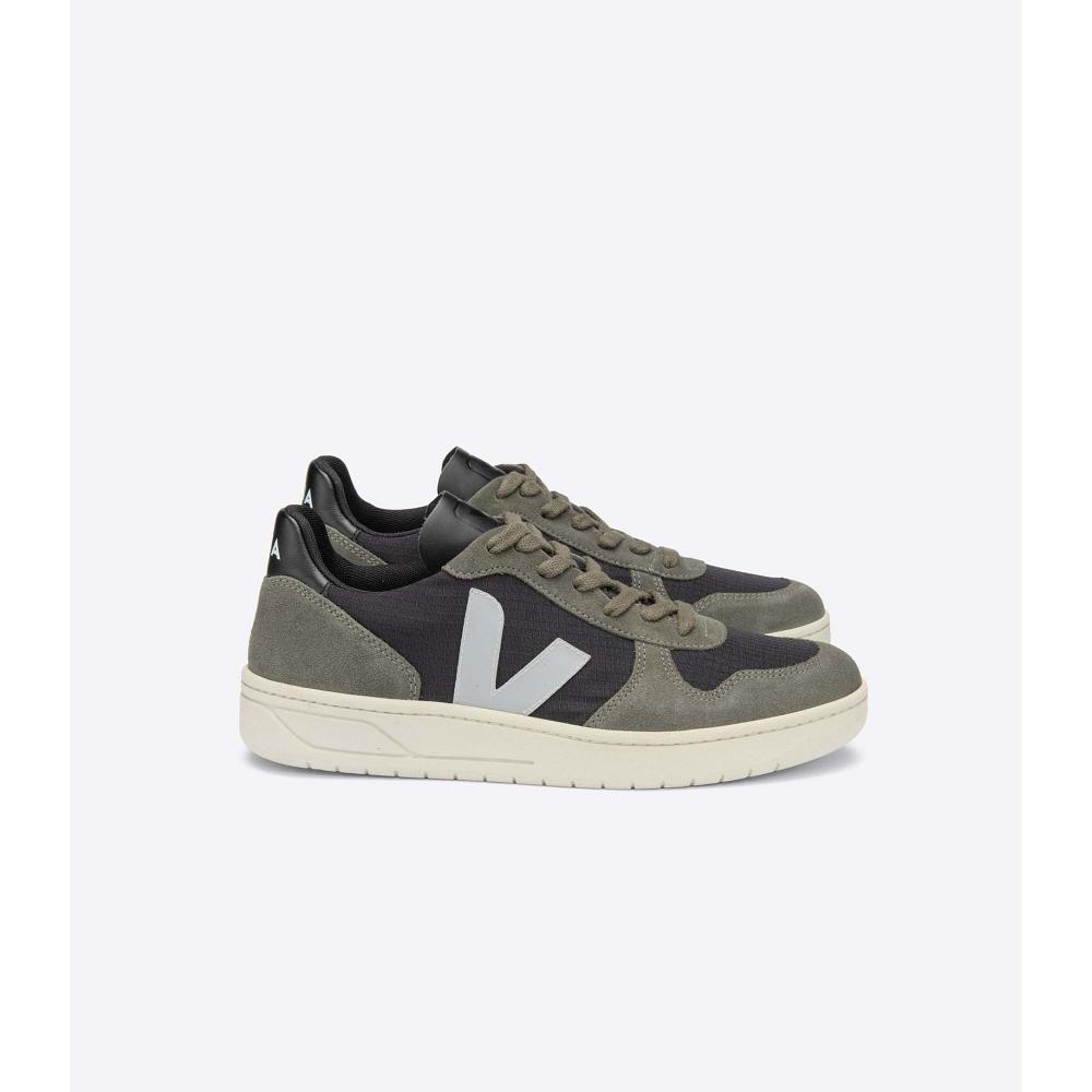 Veja V-10 RIPSTOP Sneakers Heren Black/Grey | BE 325MQZ